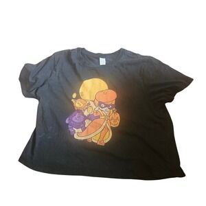 Vintage Rainbow Brite Lala Orange Halloween  Crop T-Shirt SZ XL‎